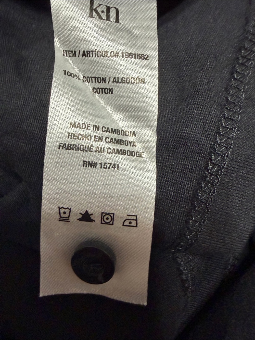 Karen Neuburger Women’s L 2 Piece Pajama Set 100% Cotton Black Print NWOT - Picture 10 of 10